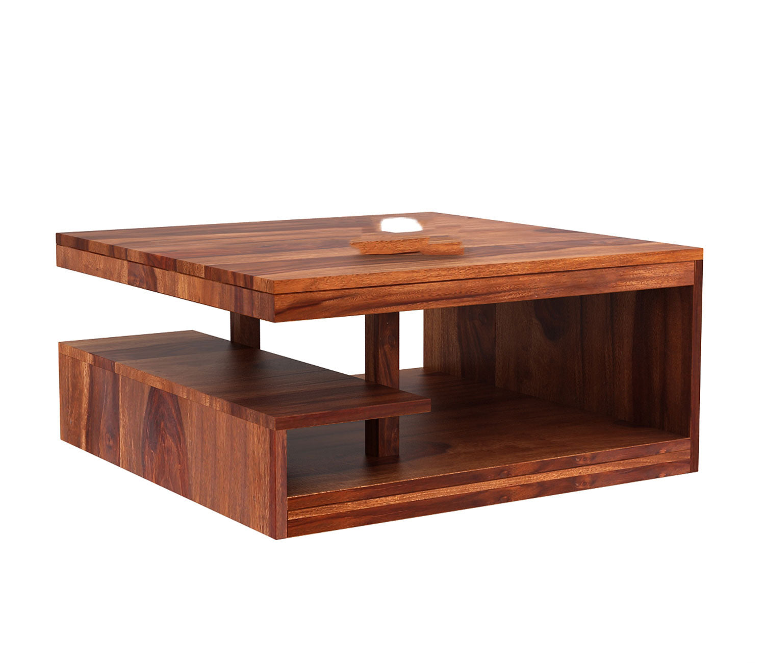Quinn Sheesham Wood Tea Table with Storage