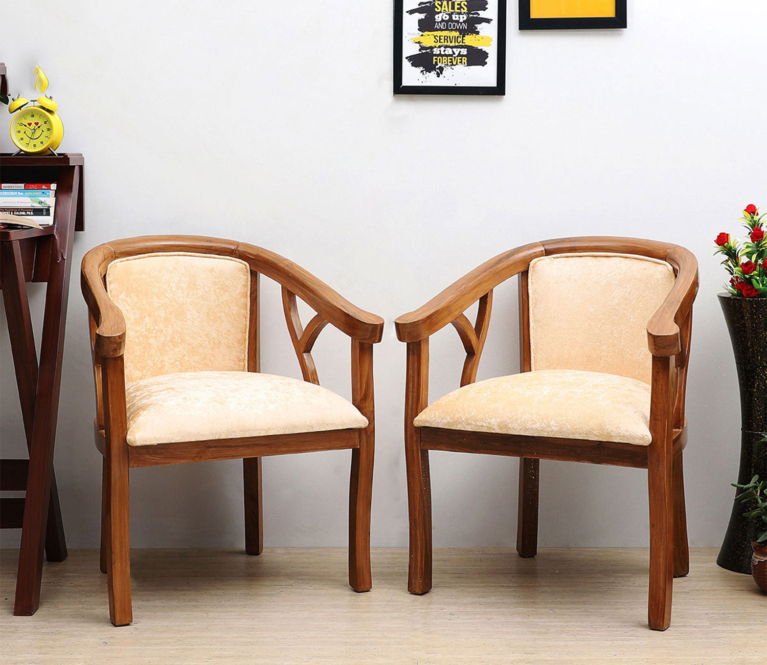 Comfy Solid Wooden Chairs