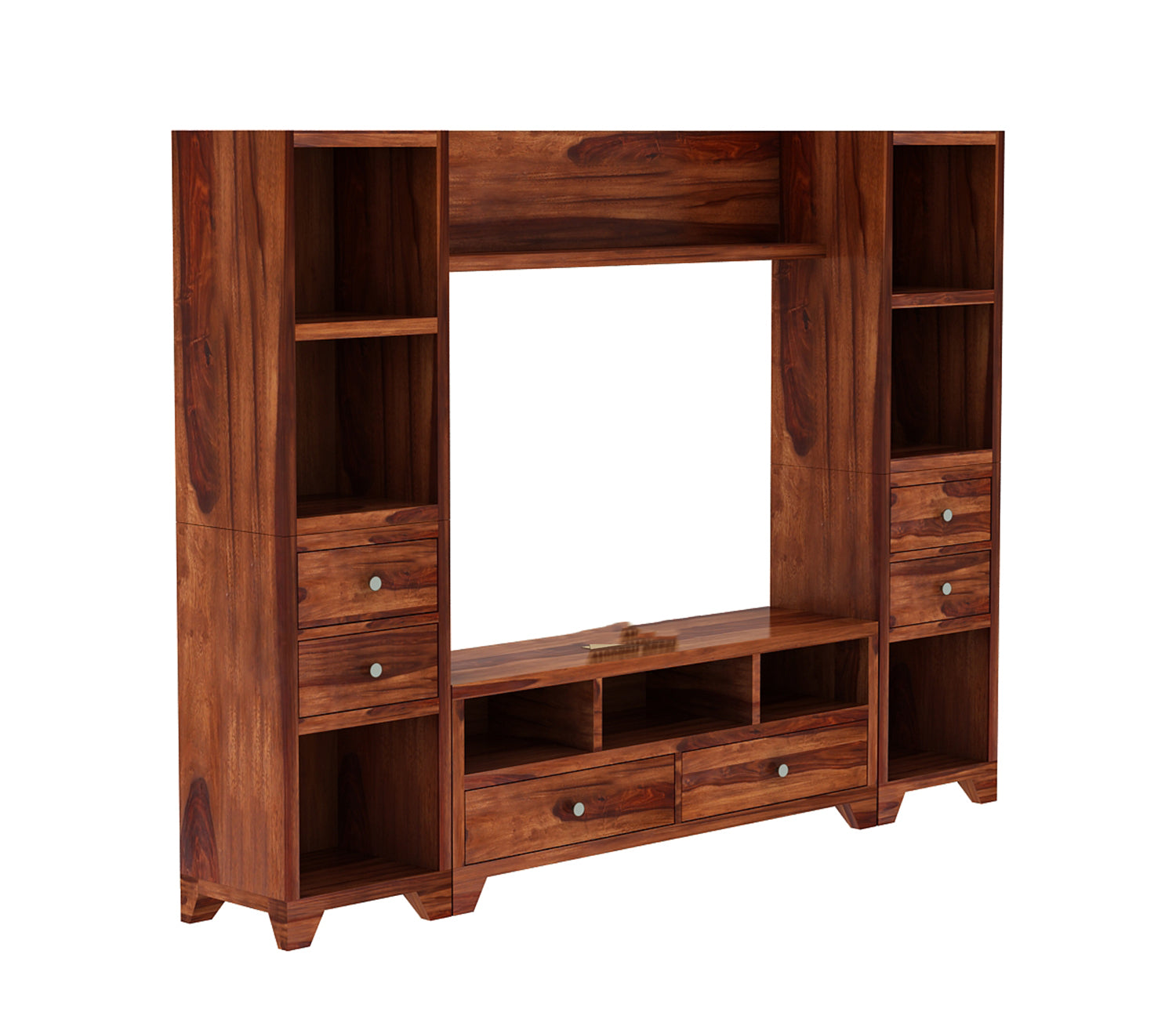 Lucian Sheesham Wood Tv Entertainment Unit