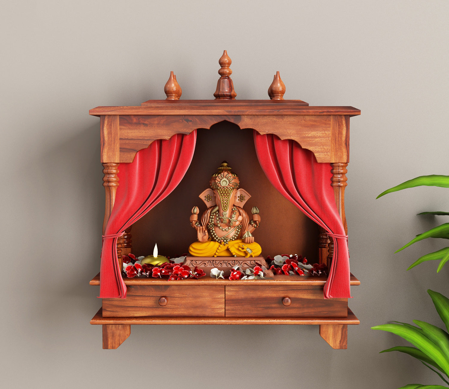 Zaire Wall Mounted Home Temple