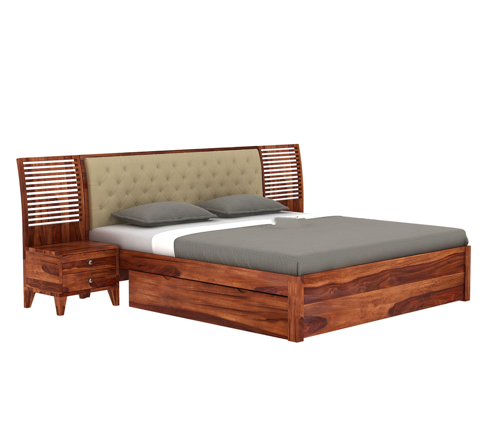 Gianni Upholstered Bed With Side Storage