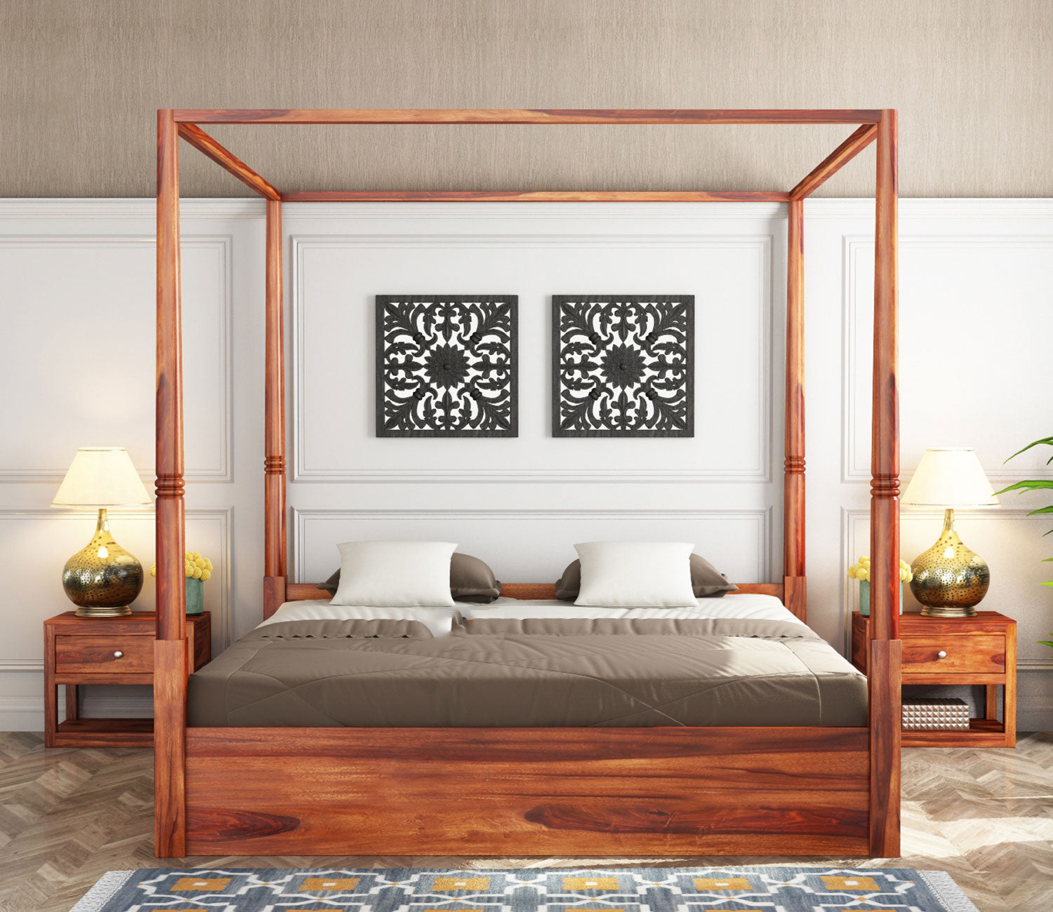 Gunner Poster Bed With Storage