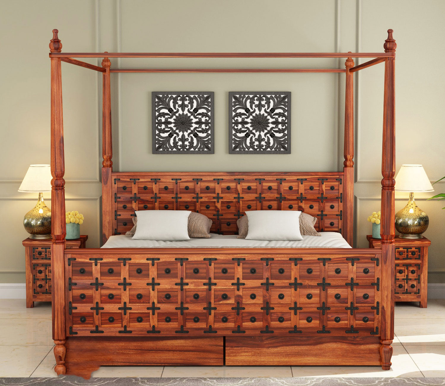 Edgar Poster Bed With Storage