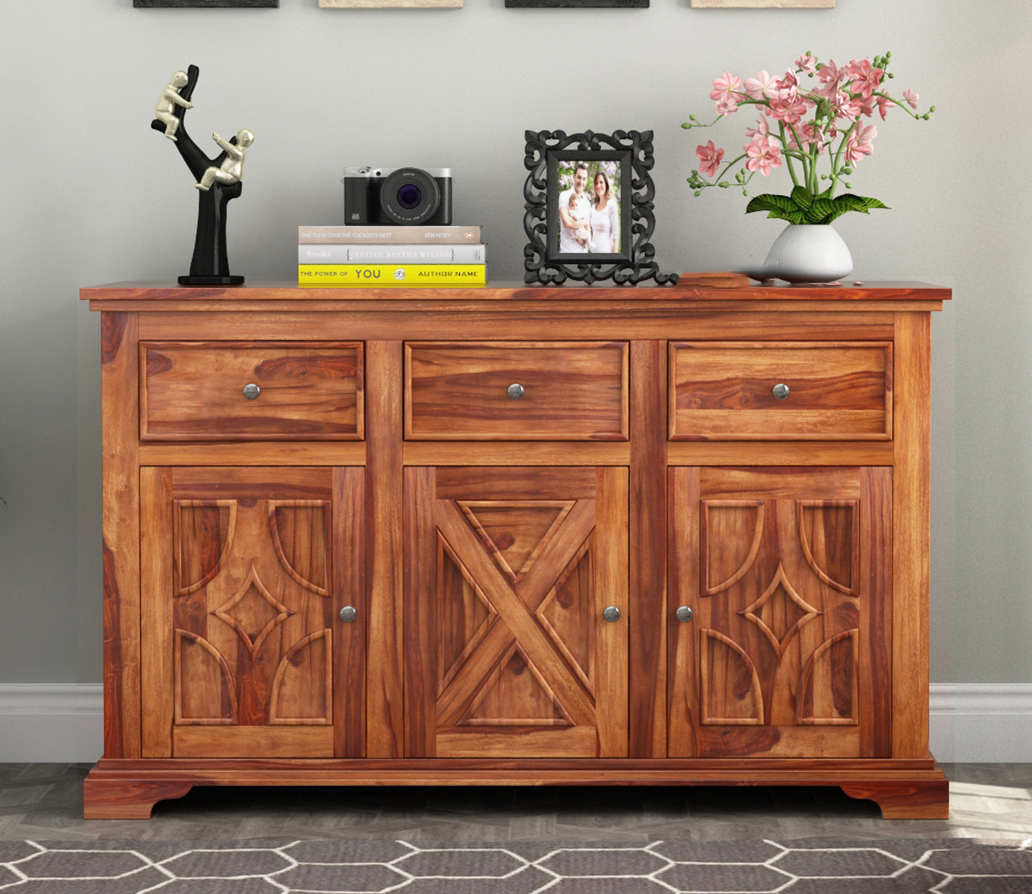 Karson 3-Drawer Wooden Chest Of Drawers