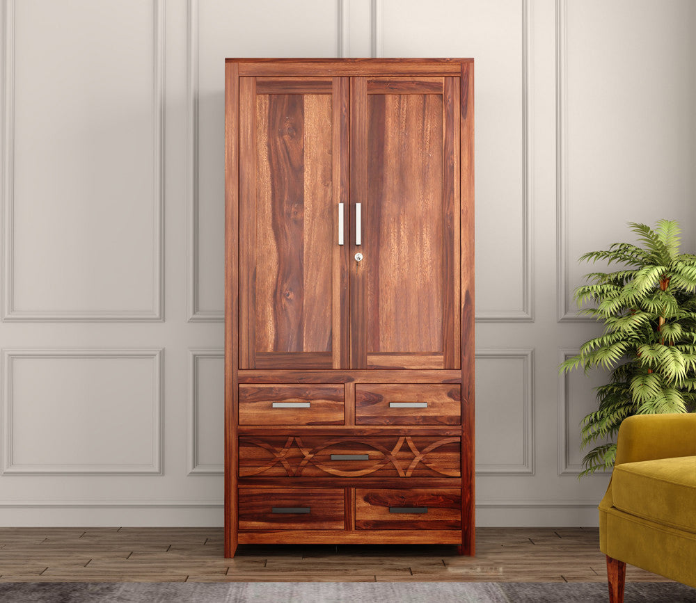 Colter Sheesham Wood 2 Door Wardrobe