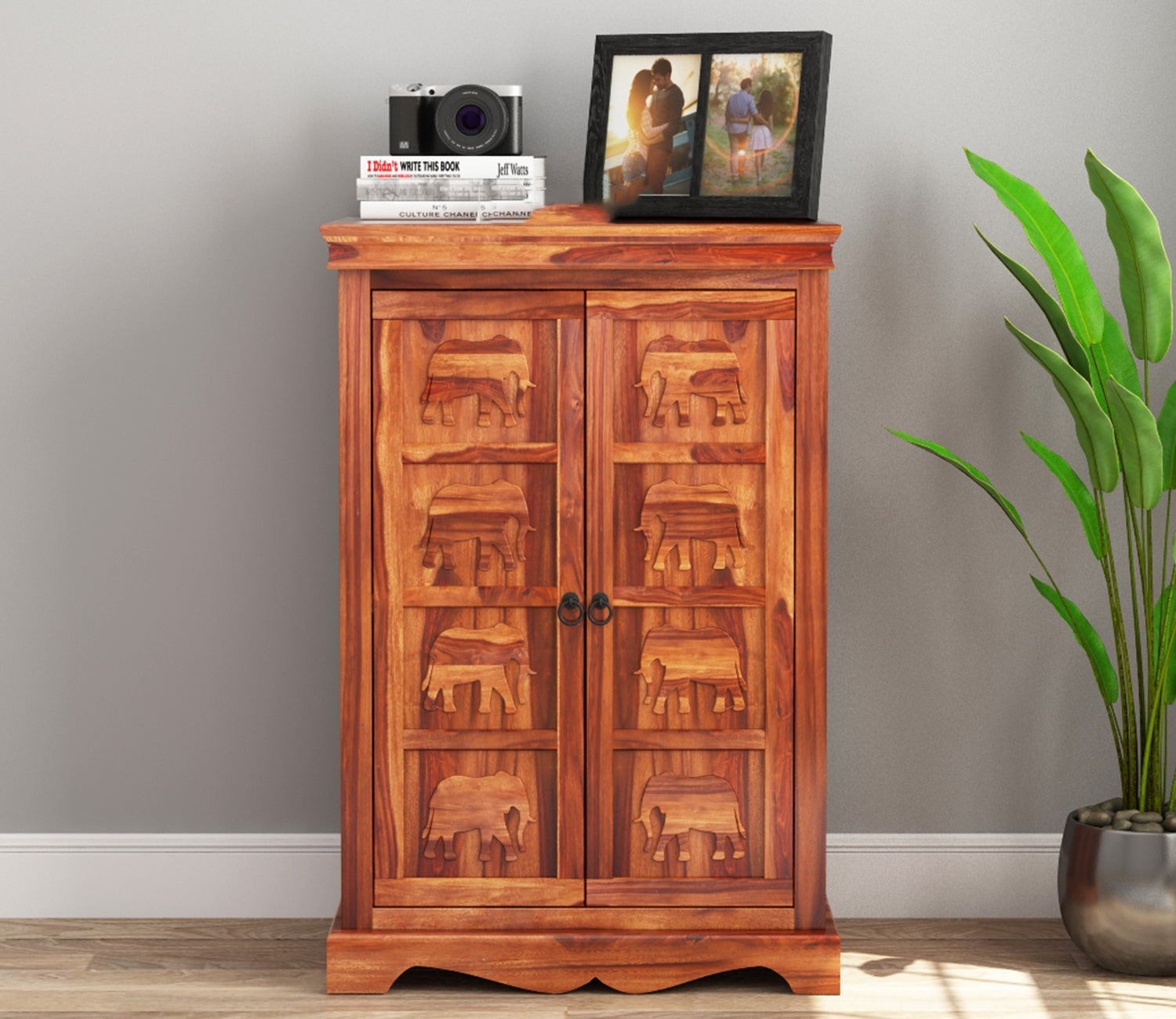 Kairo Small Sheesham Wood Cabinet and Sideboard