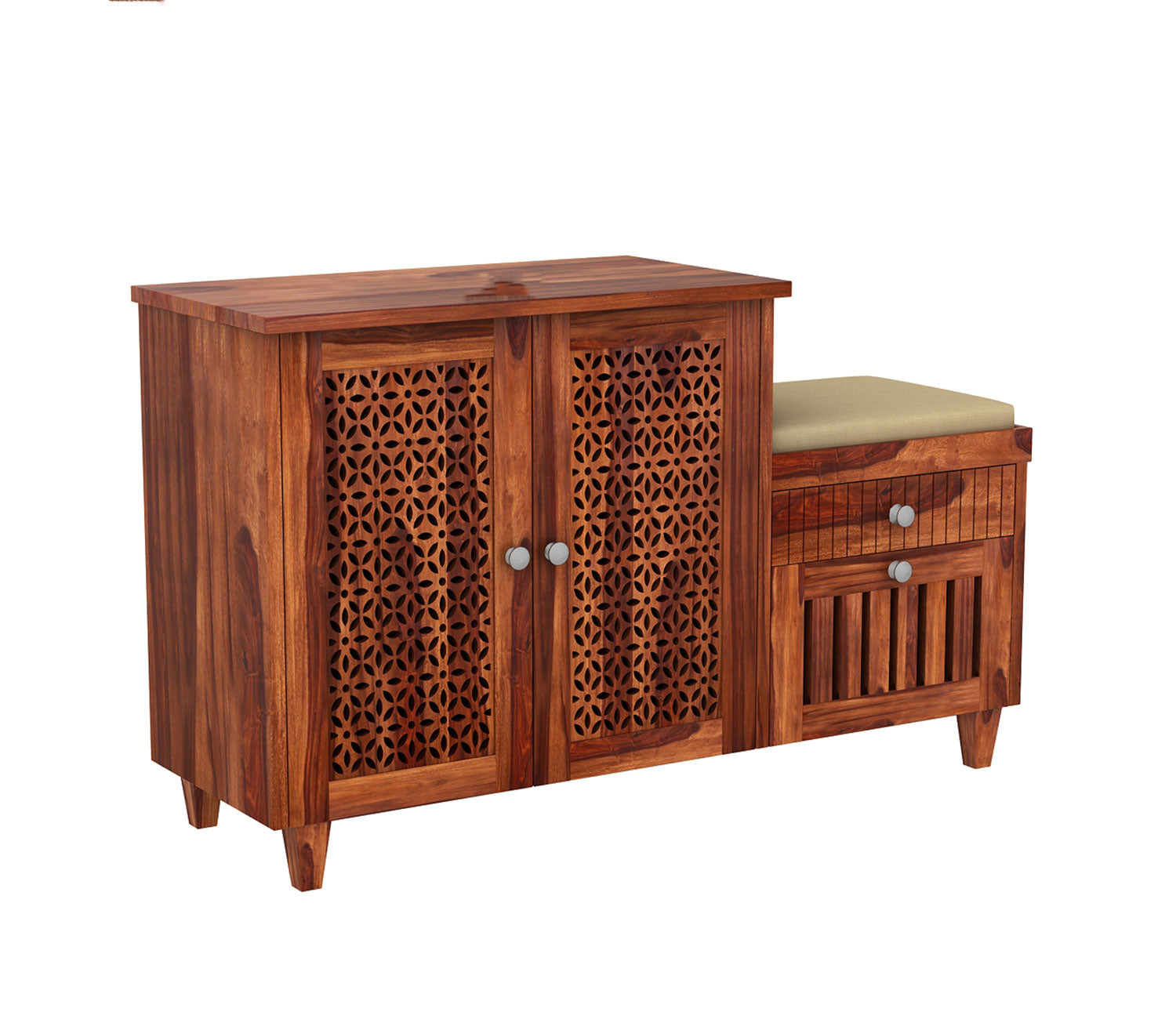 Preston Shoe Rack with Seat and Storage Drawers