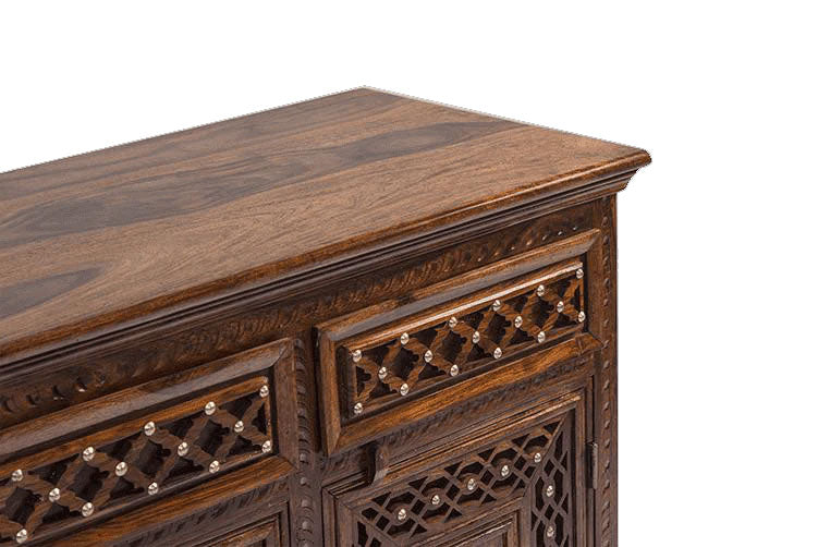 Luca Wood Brass Sideboard B