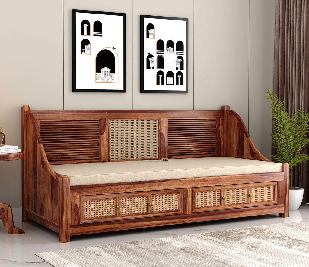 Chase Designer Sheesham Wood Divan Bed with Mattress