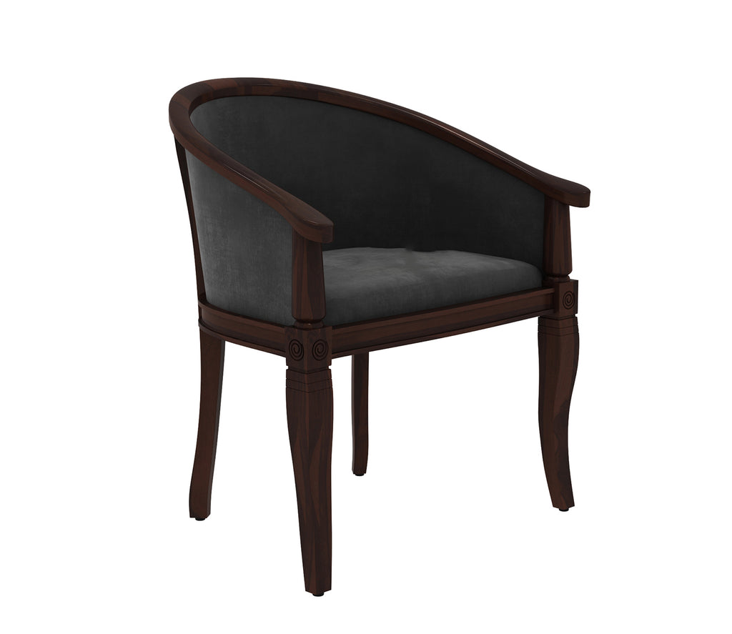 Austin 2 Seater Sheesham Wood Balcony Set Walnut Graphite Grey