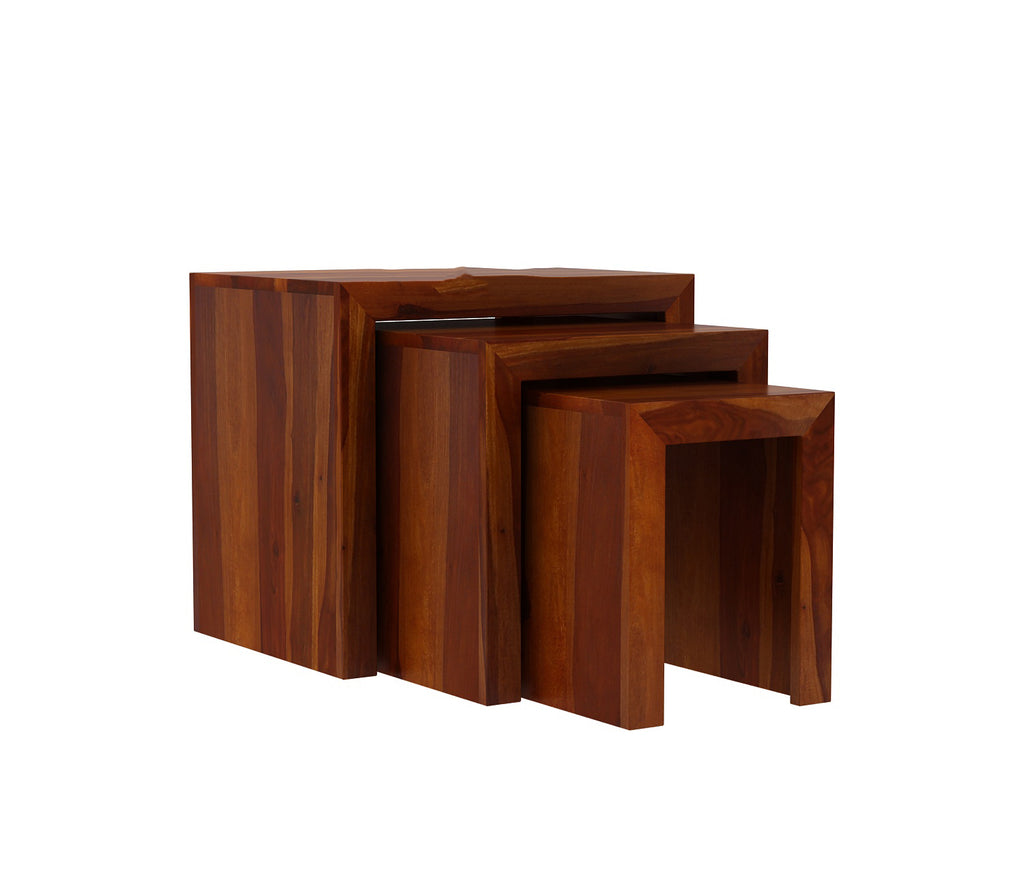 Axel Sheesham Wood Nest of Tables