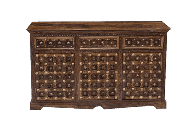 Ethan Wood Brass Sideboard C