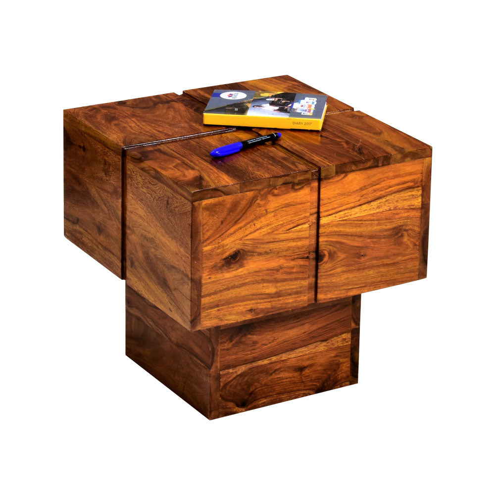 Marianna Wooden Peg Side Table