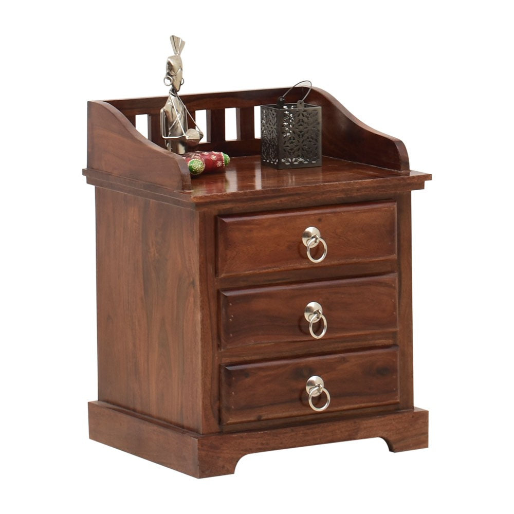 Treasure Bedside Table with Three Drawers