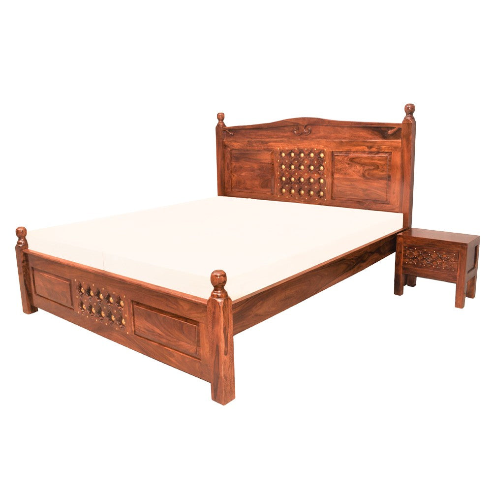Natasha Wooden Home Downey Bed Without Storage