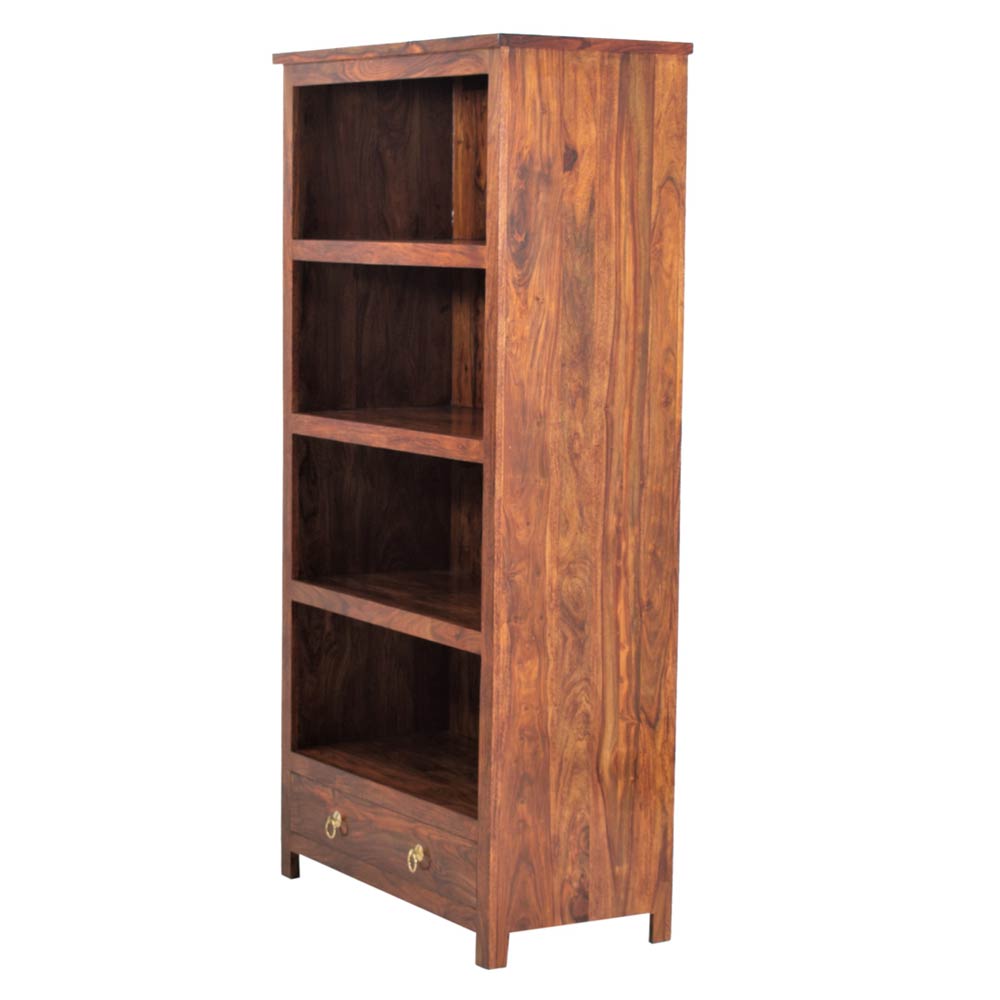 Elaina Wood Bookshelf with 1 Drawer