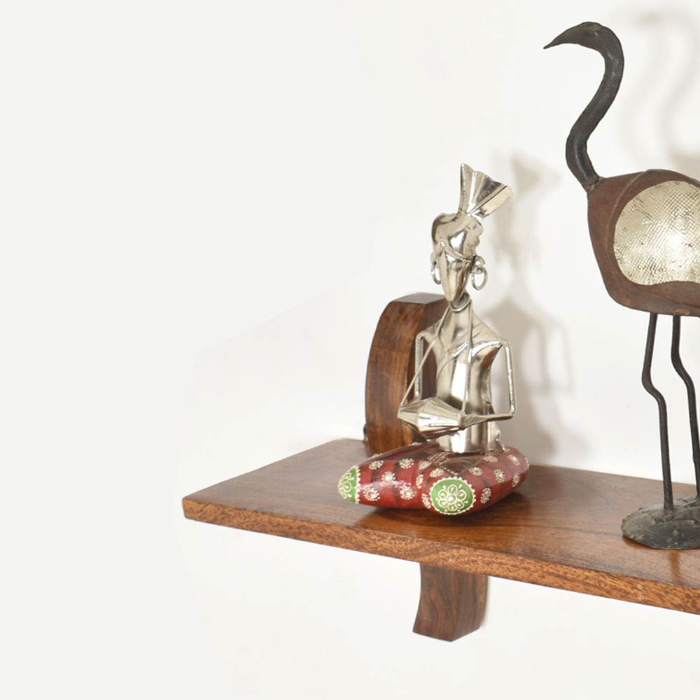 Camille Wood Antic Wall Shelf