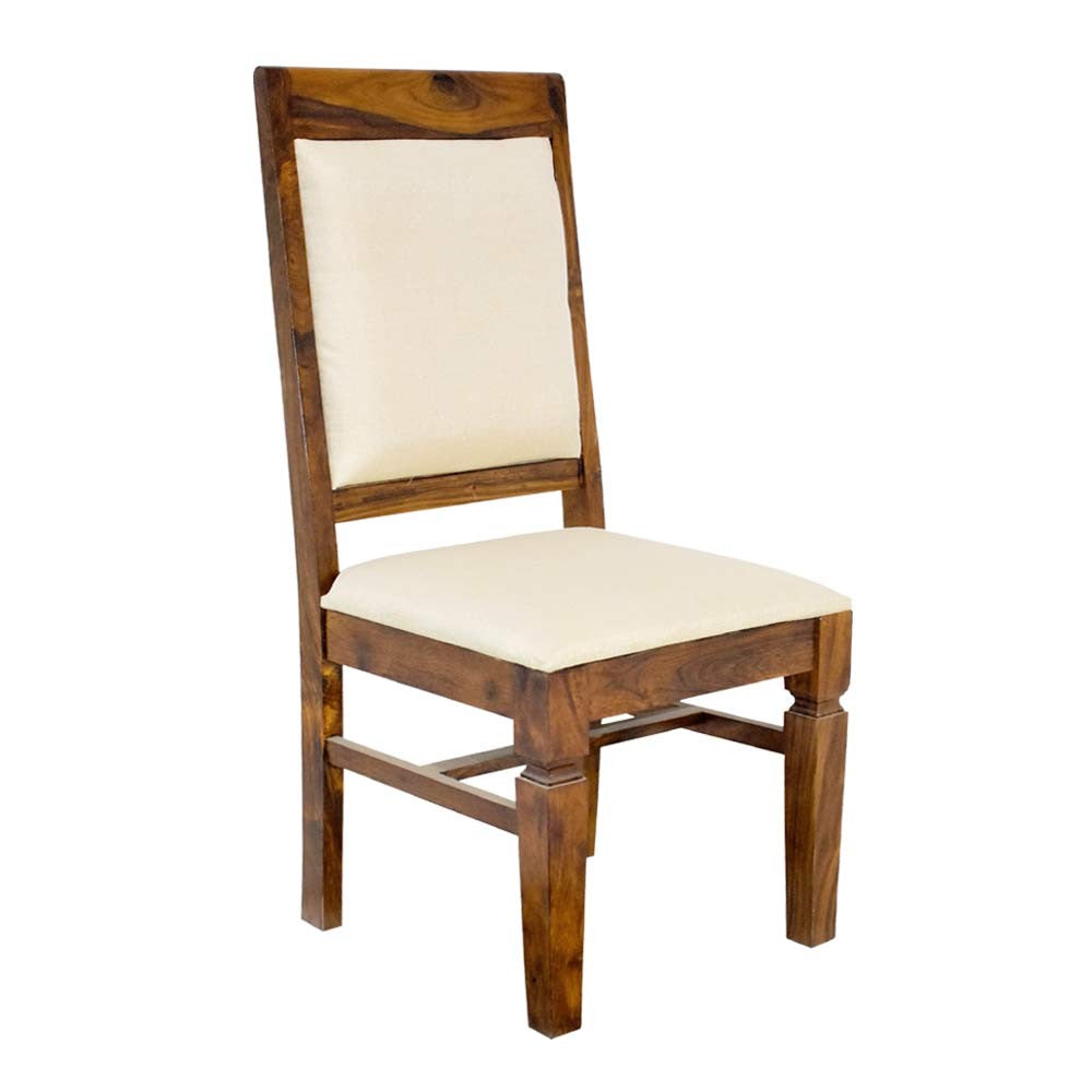 Delaney Wood  Back Cloth Dining Table and Chair