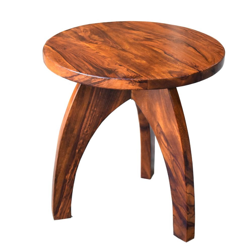 Deux Wooden Peg Side Table