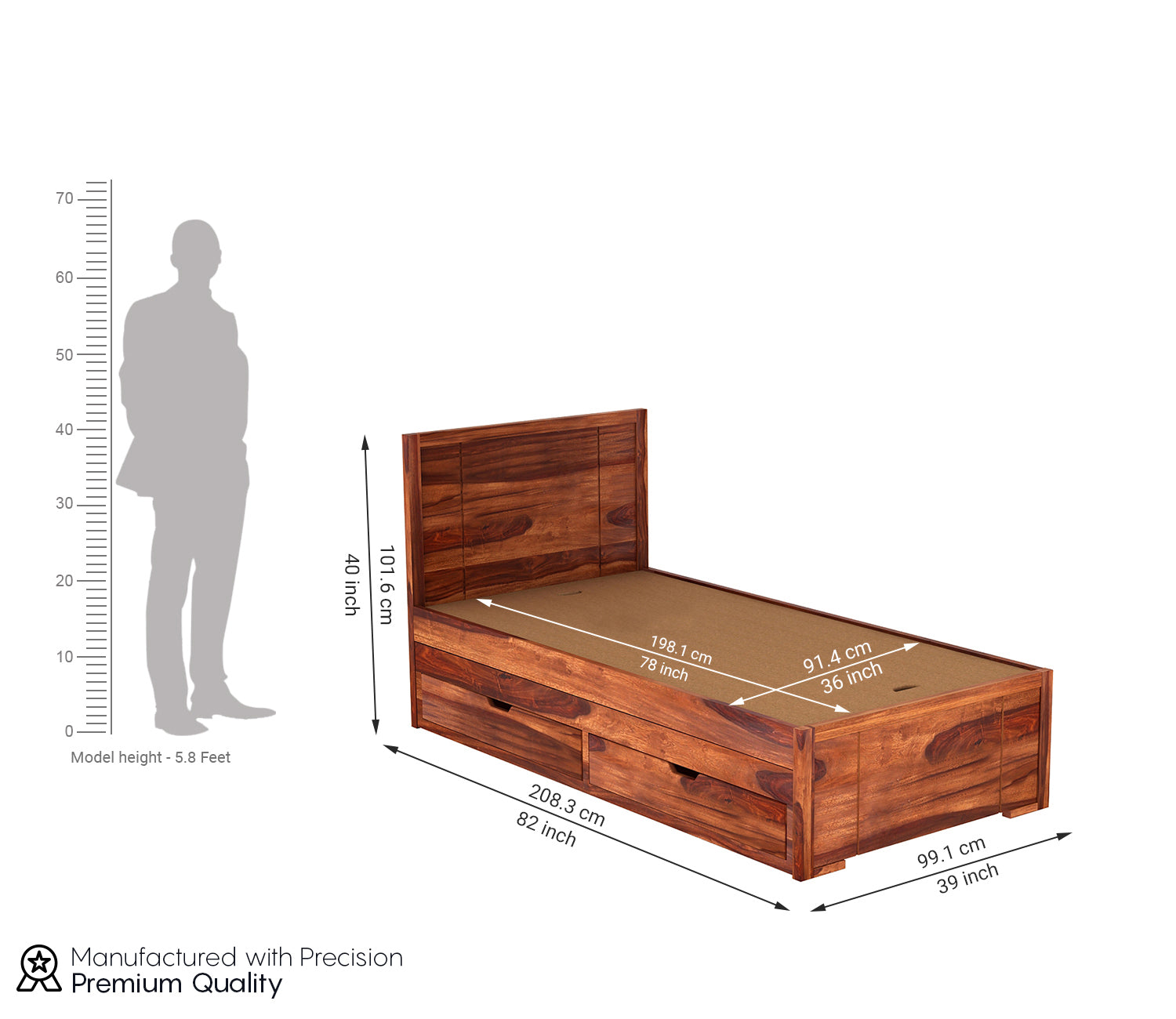Cameron Kids Trundle Bed With Storage