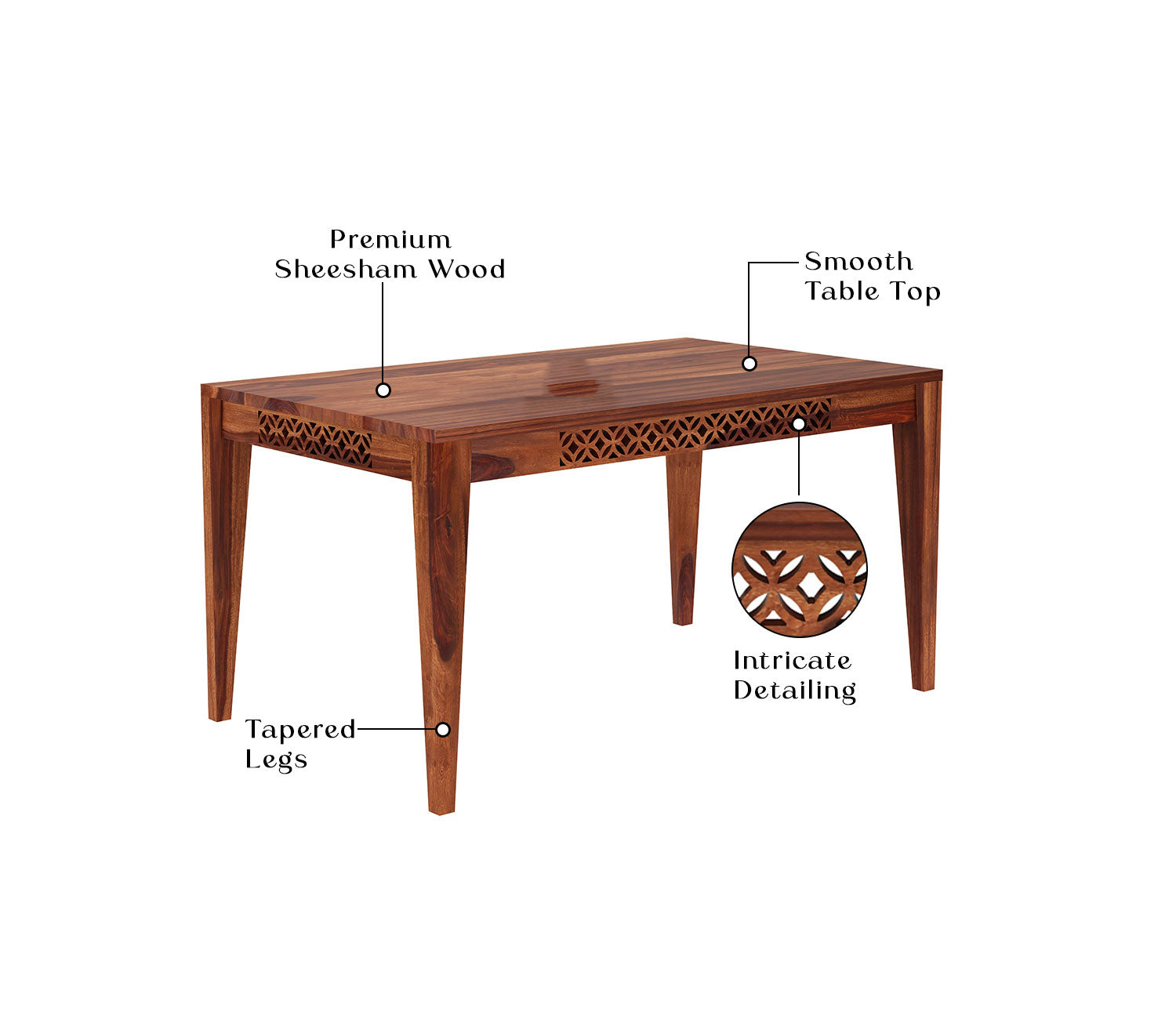 Cub Cambrey 6 Seater Cushioned Dining Table Set