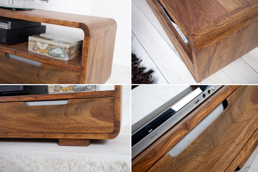 Maverick Curved Tv Unit with 2 Drawers