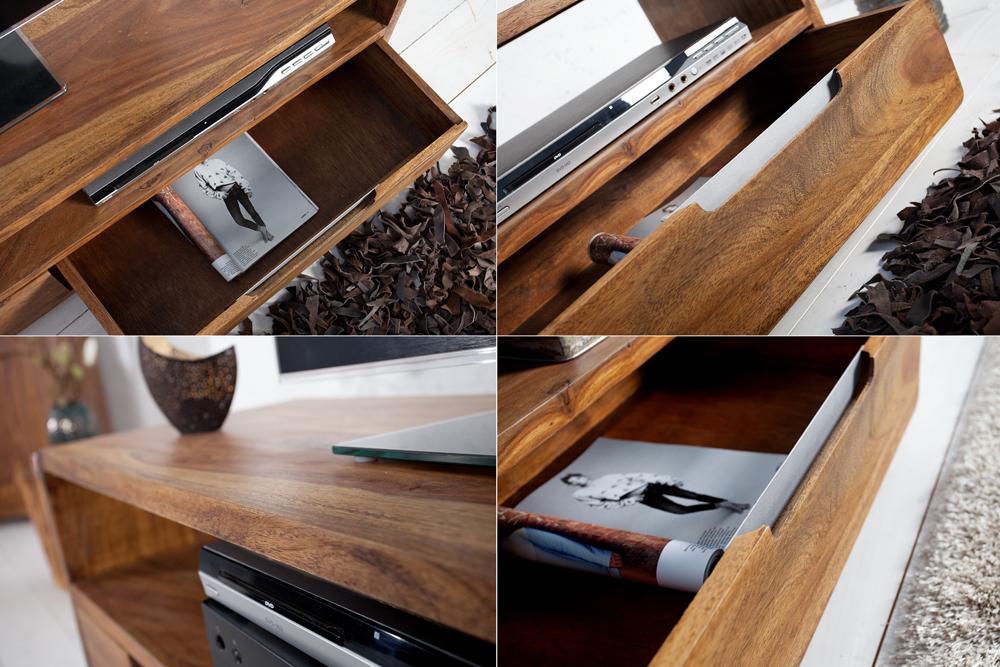 Maverick Curved Tv Unit with 2 Drawers