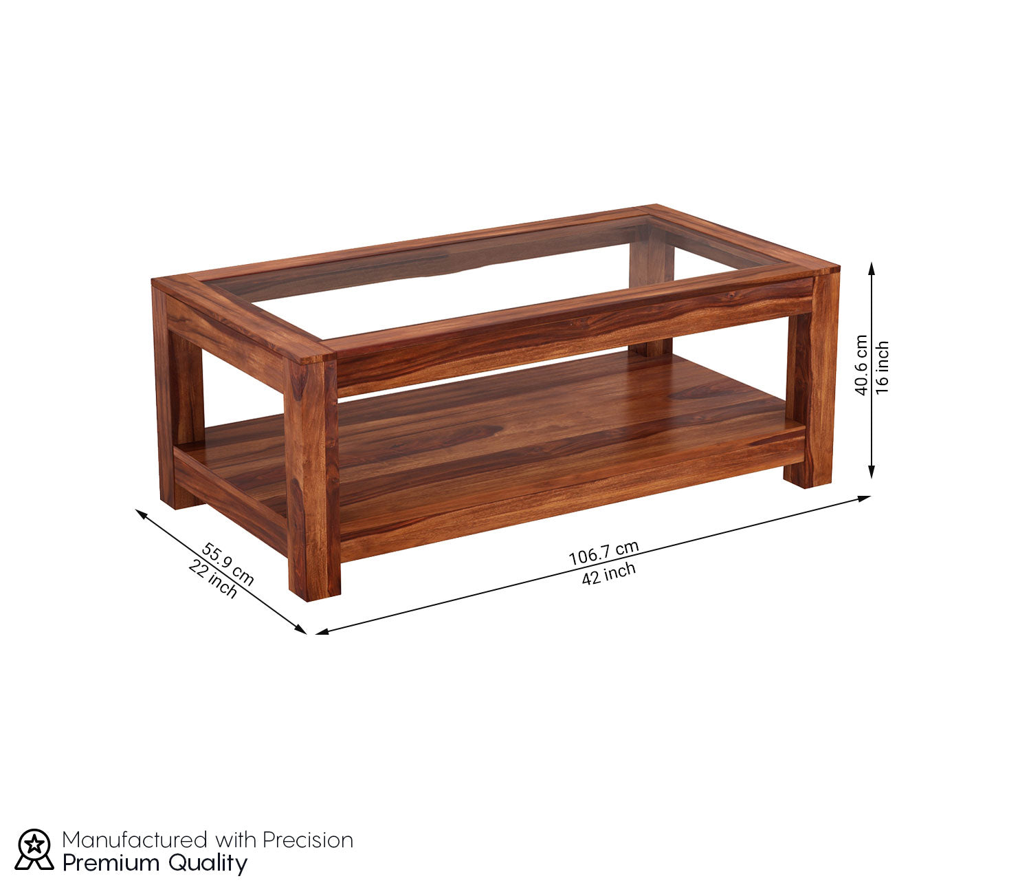Clara Glass Top Coffee Table