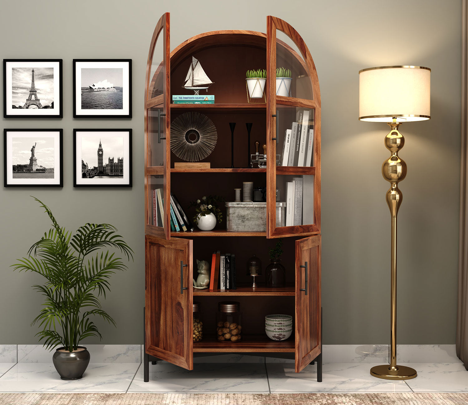 Marcelo Sheesham Wood Bookshelf