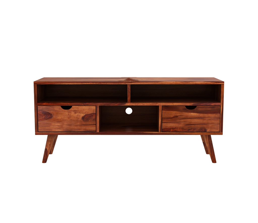 Jasiah Large Tv Unit with Two Pull Out Drawers and Shelves