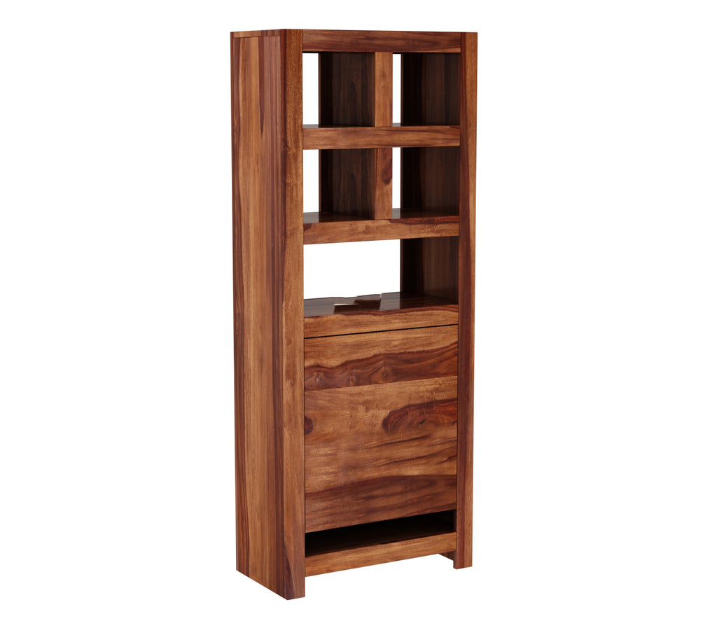 Sophia Study Table with Storage Cabinet and Shelves