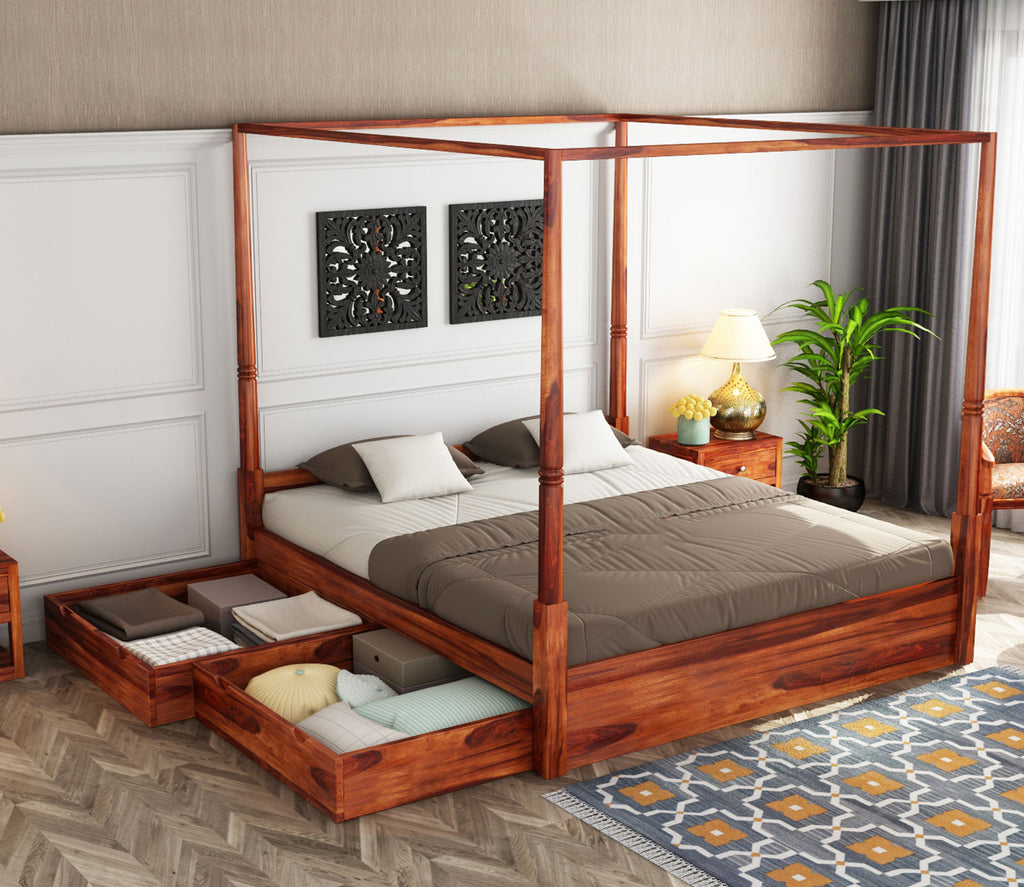 Gunner Poster Bed With Storage