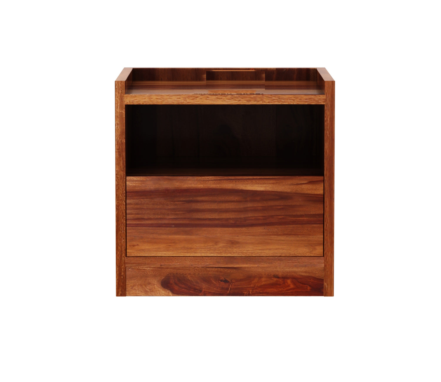 Sergio Sheesham Wood Bedside Table With Storage