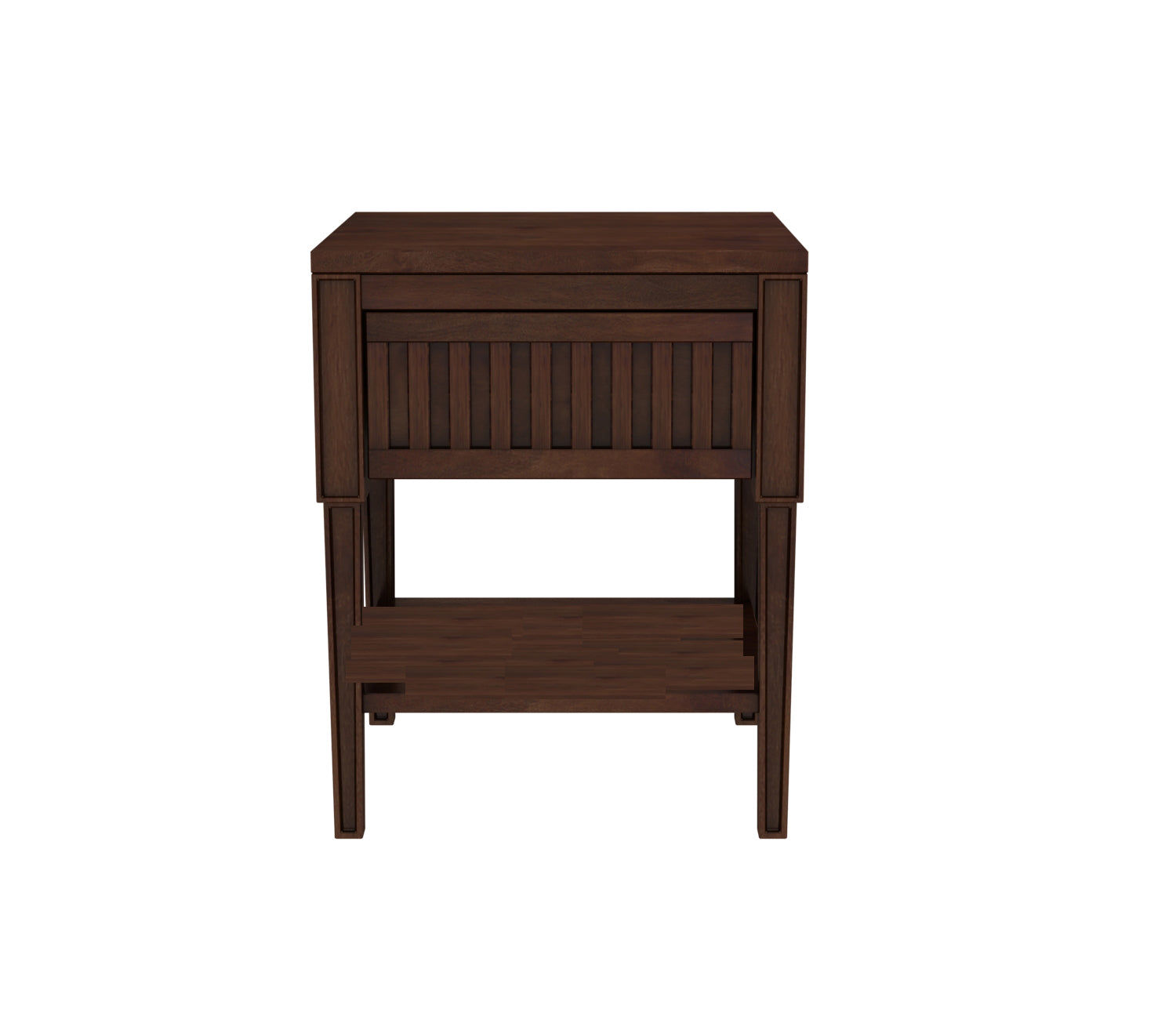Mario Ash Wood Bedside Table With Storage