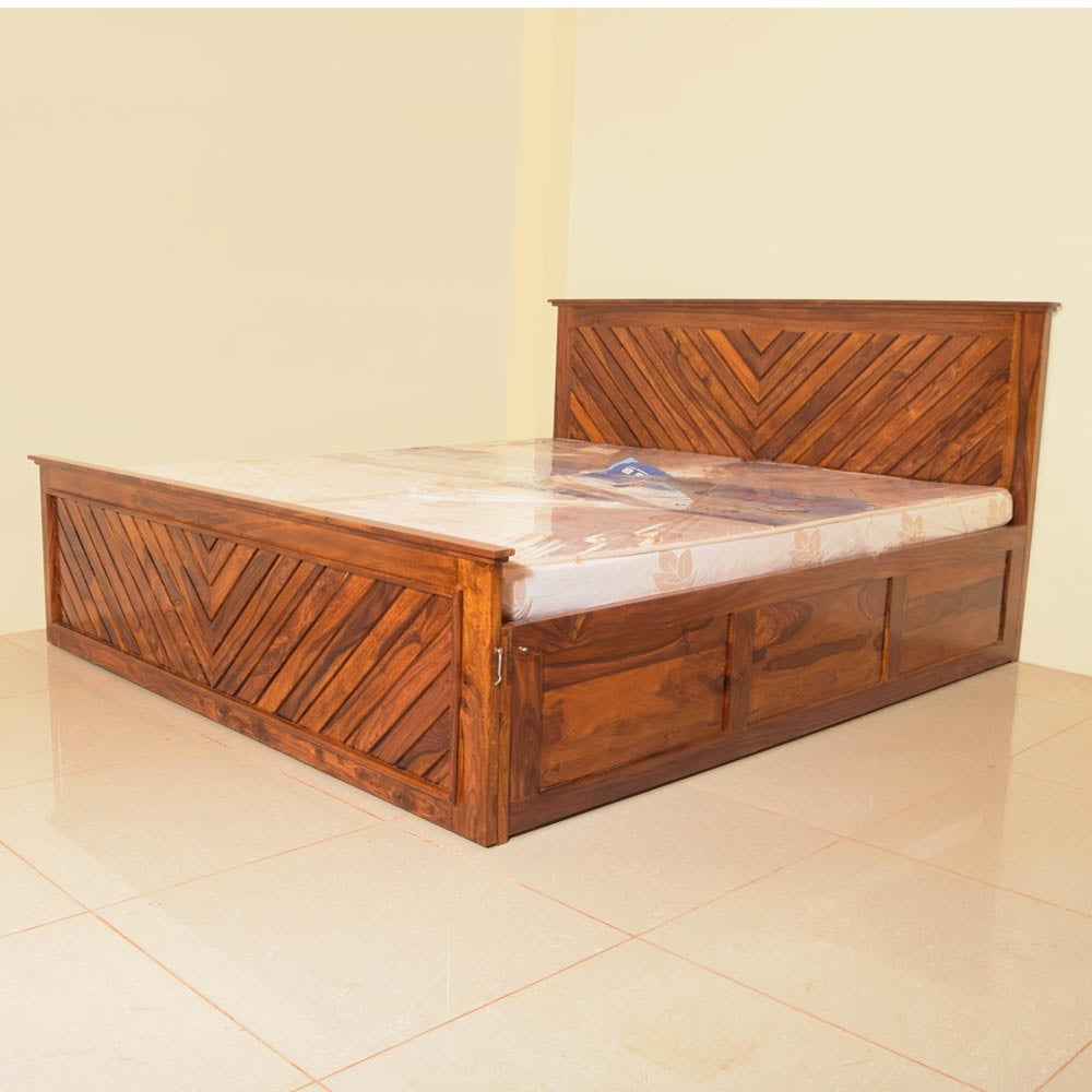 Bowen Wooden Bed Crosing Desing Bed