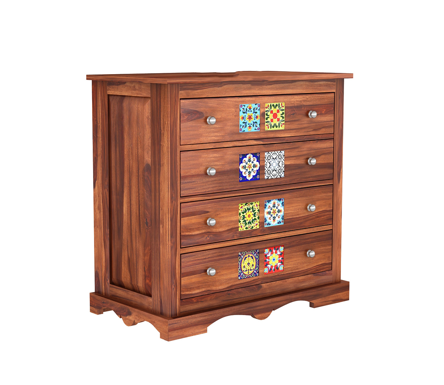 Wade 4-Drawer Wooden Chest Of Drawers