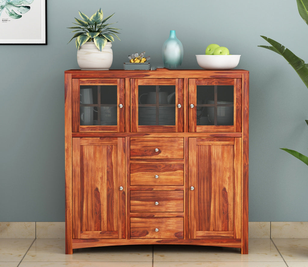 Ismael Sheesham Wood Storage Cabinet