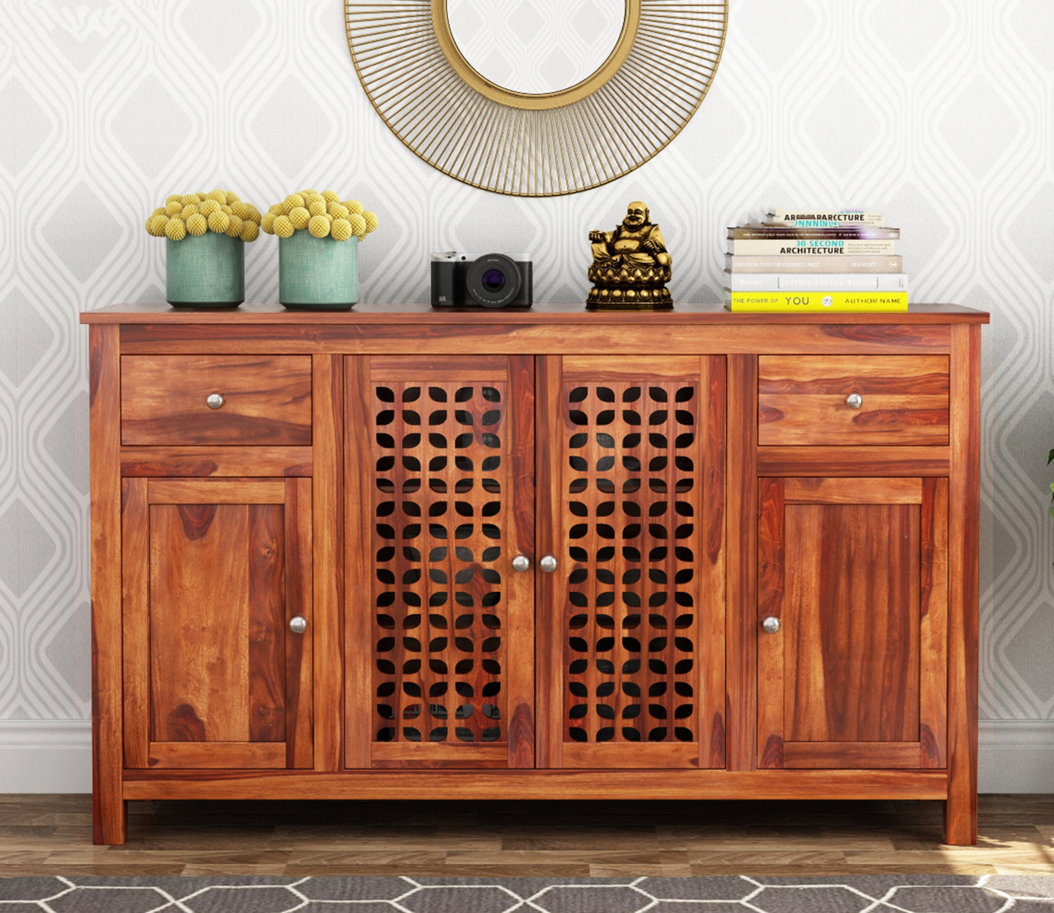 Aziel Sheesham wood Sideboard and Cabinets