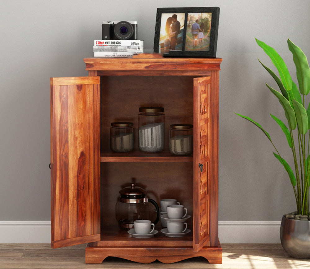 Kairo Small Sheesham Wood Cabinet and Sideboard