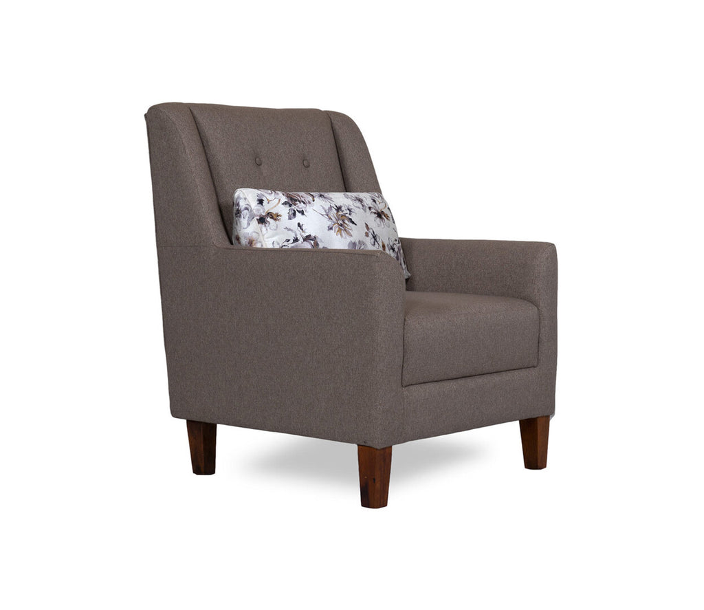 Tucker Lounge Chair With Foot Stool Light
