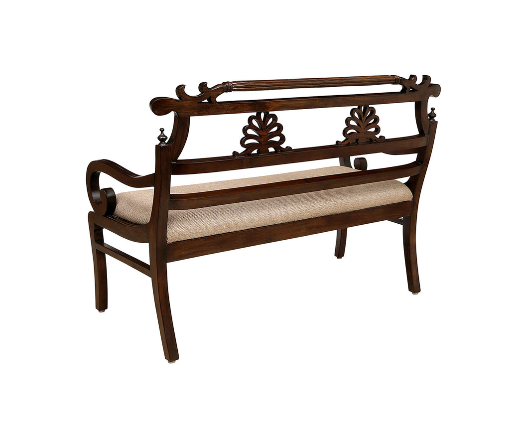 Camden Two Seater Sofa In Walnut Finish
