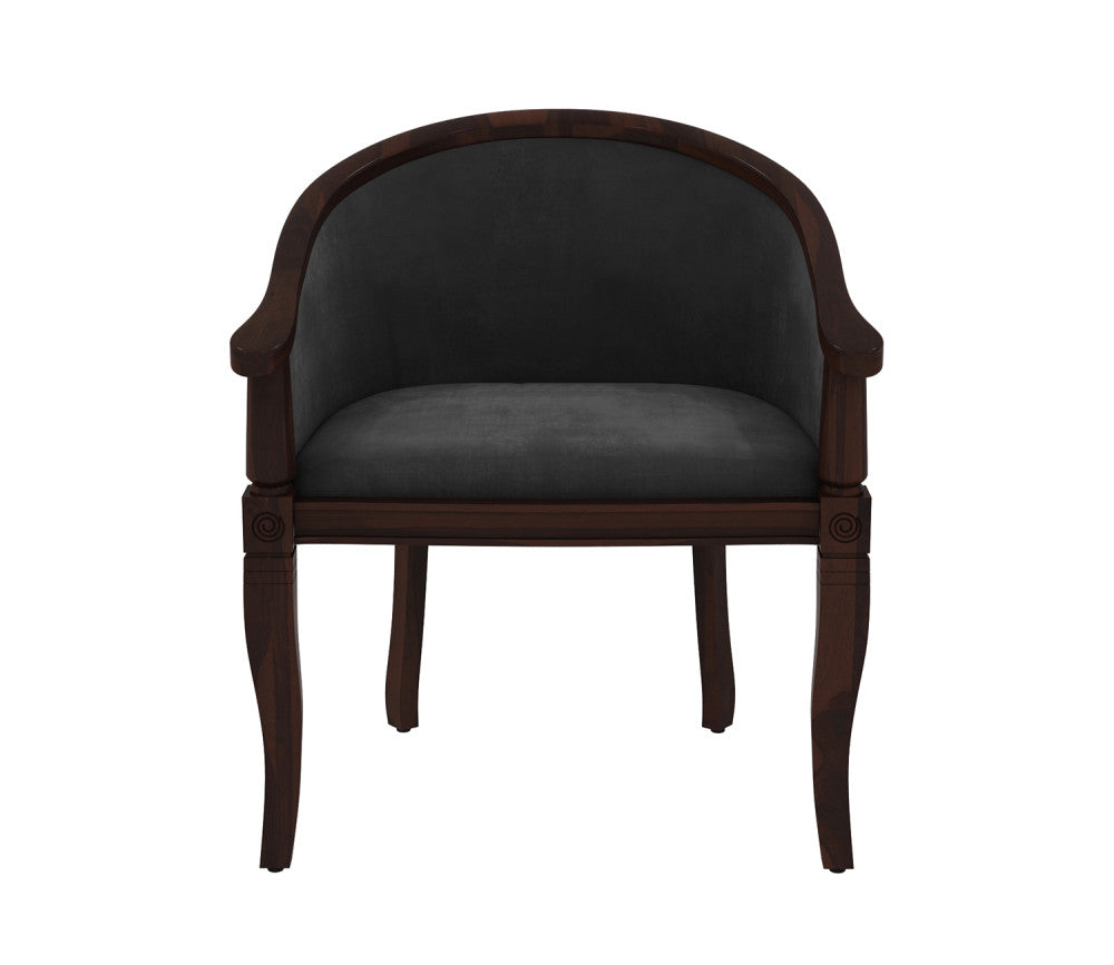 Austin 2 Seater Sheesham Wood Balcony Set Walnut Graphite Grey