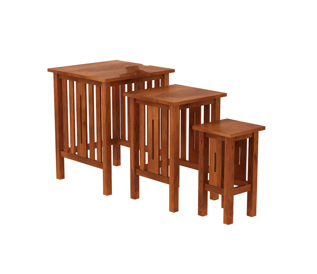 Brooks Solid Wood Nest of Tables