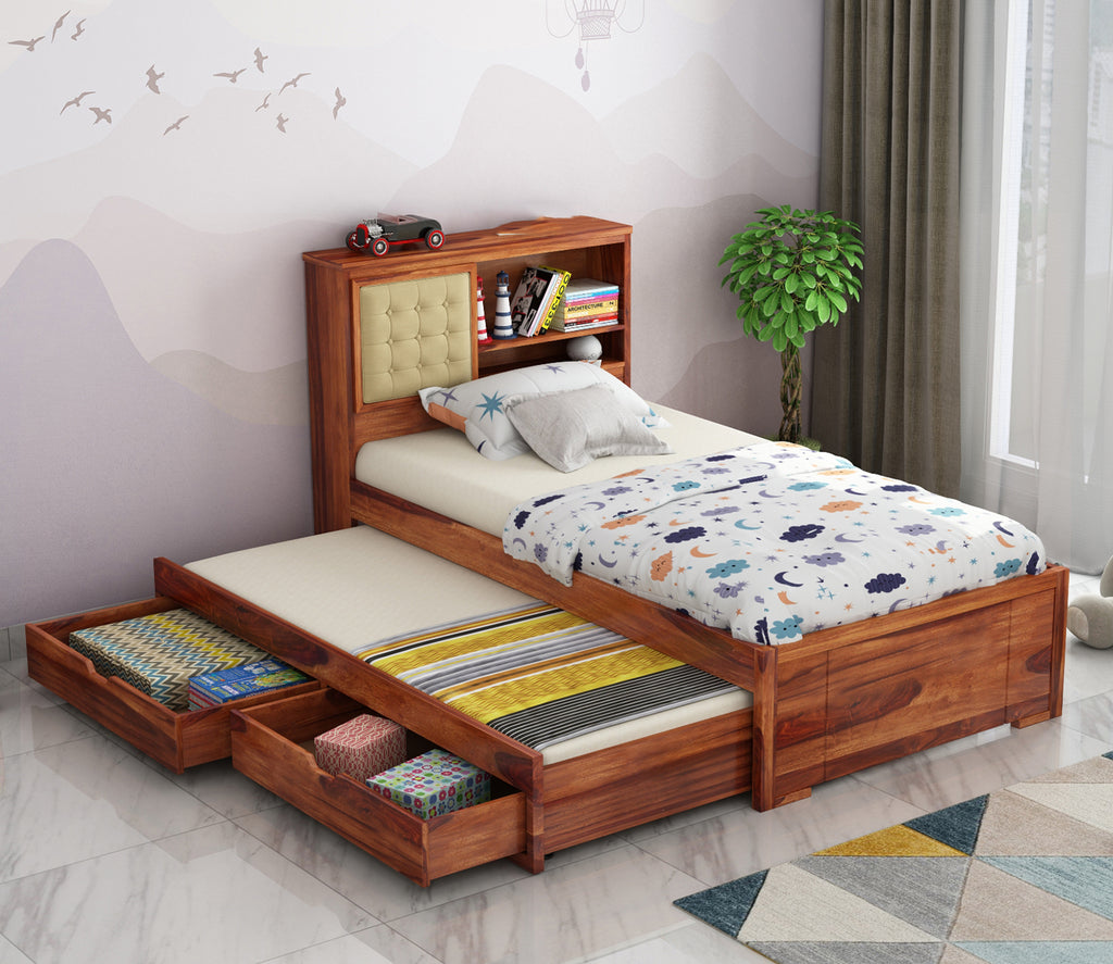 Joshua Kids Trundle Bed With Storage