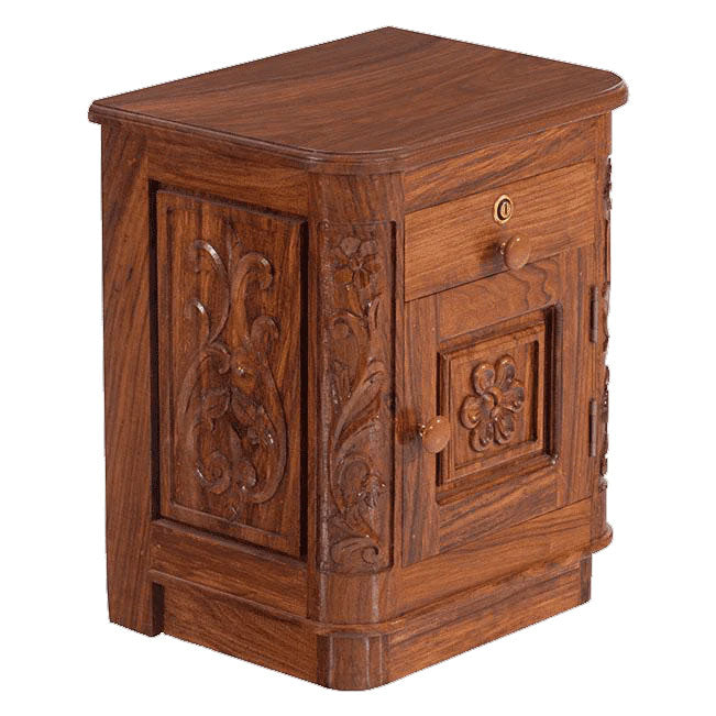 Anthony Czar Carving Bedside Table