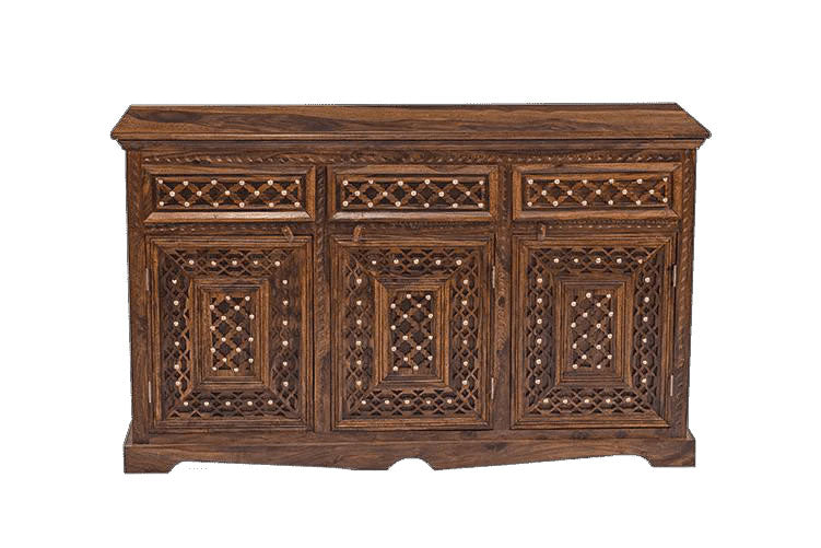 Luca Wood Brass Sideboard B
