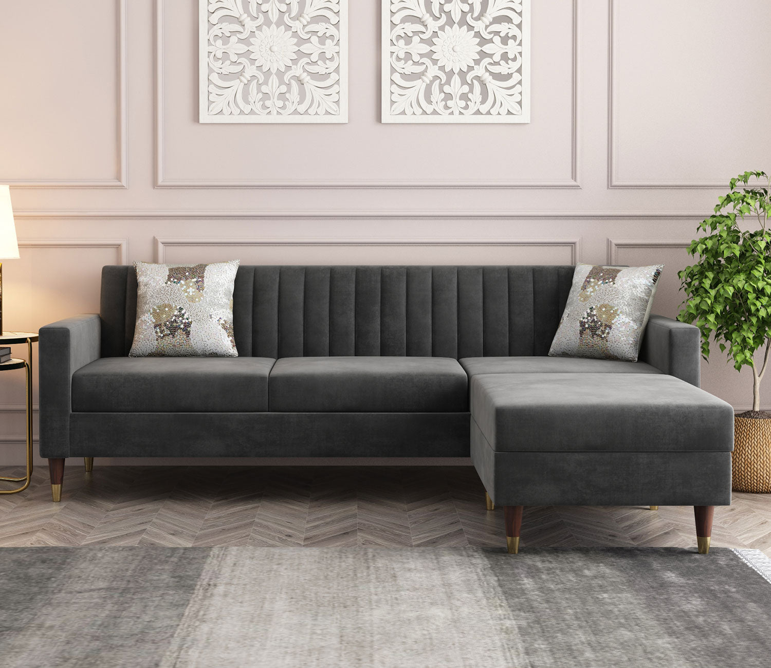 Leo L - Shape Fabric Sofa