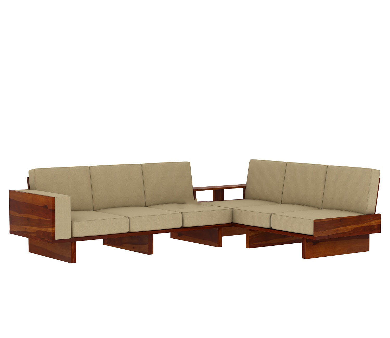 Vera 6 Seater L Shape Corner Sofa Set with Washable Zipper Cover