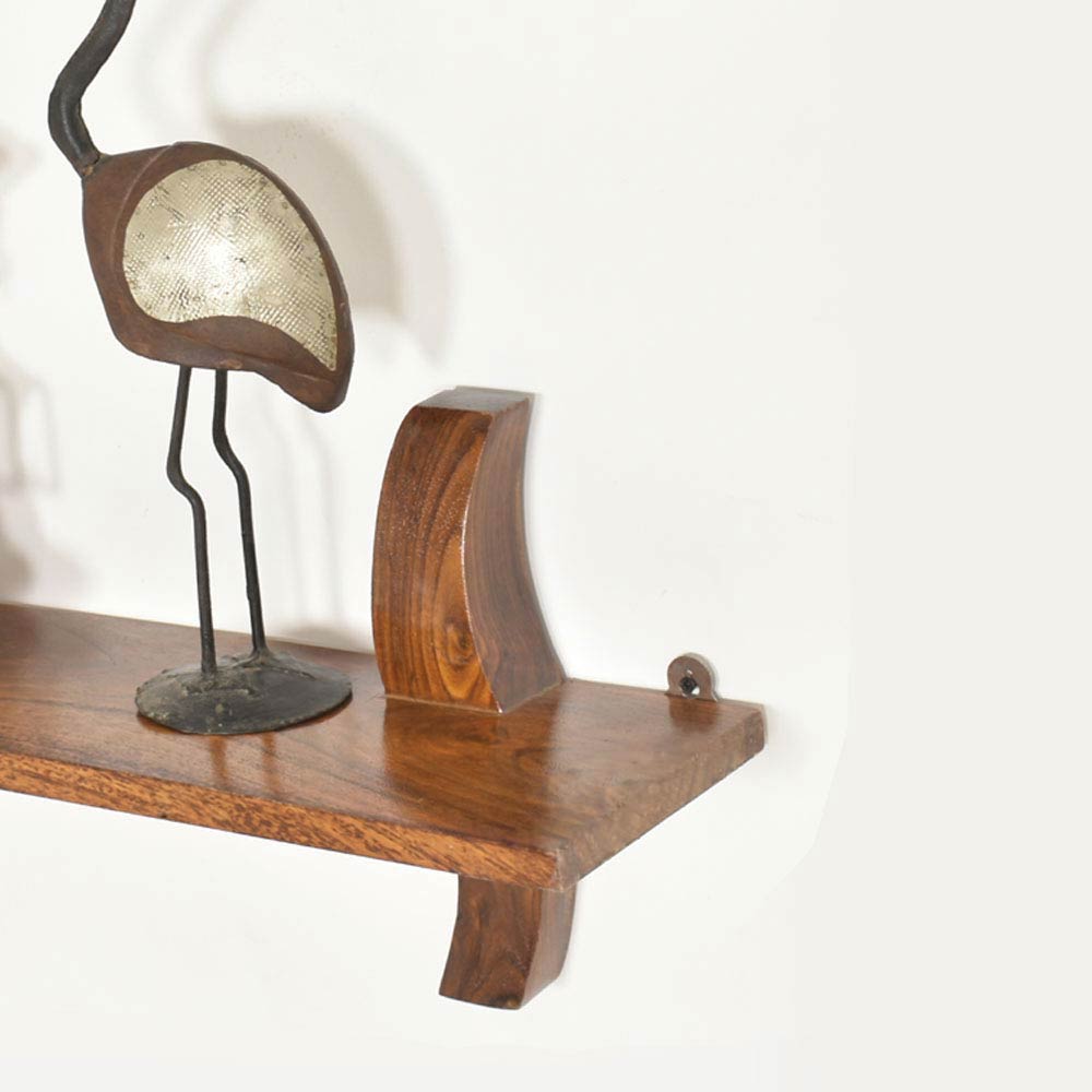 Camille Wood Antic Wall Shelf