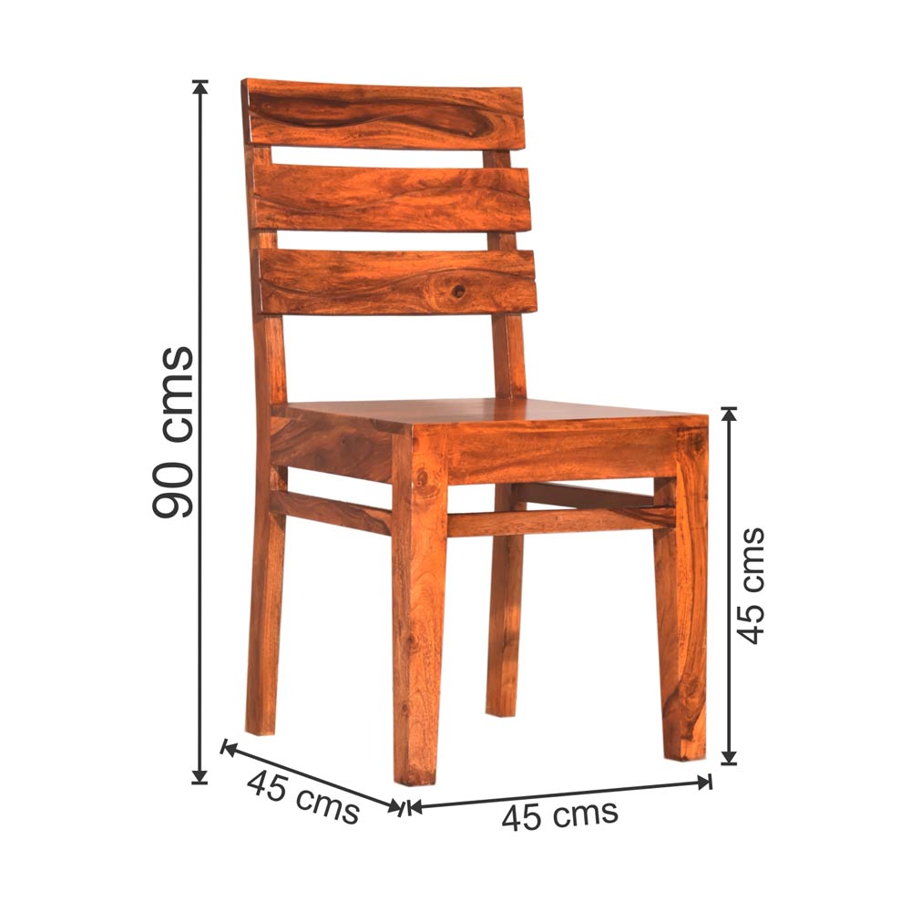 Daphne Wood Wave Design Dining Chair